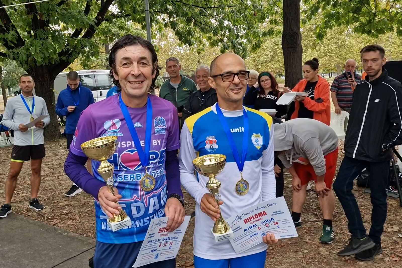 Miroslav Randelovic and Mihal Sulja, multiple Serbian National ultra running record holder